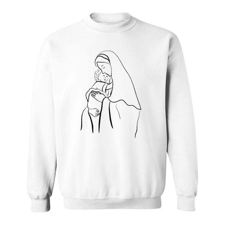 Mother Of God Mary Sweatshirt