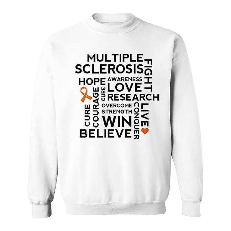 Multiple Sclerosis Ms Awareness Walk Sweatshirt