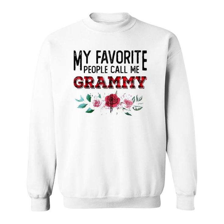 My Favorite People Call Me Grammy Mother's Day Zip Sweatshirt