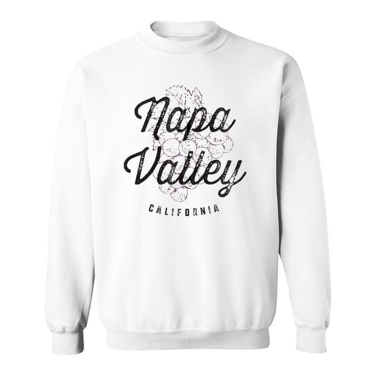Napa Valley California Wine Country Vintage Tee Zip Sweatshirt