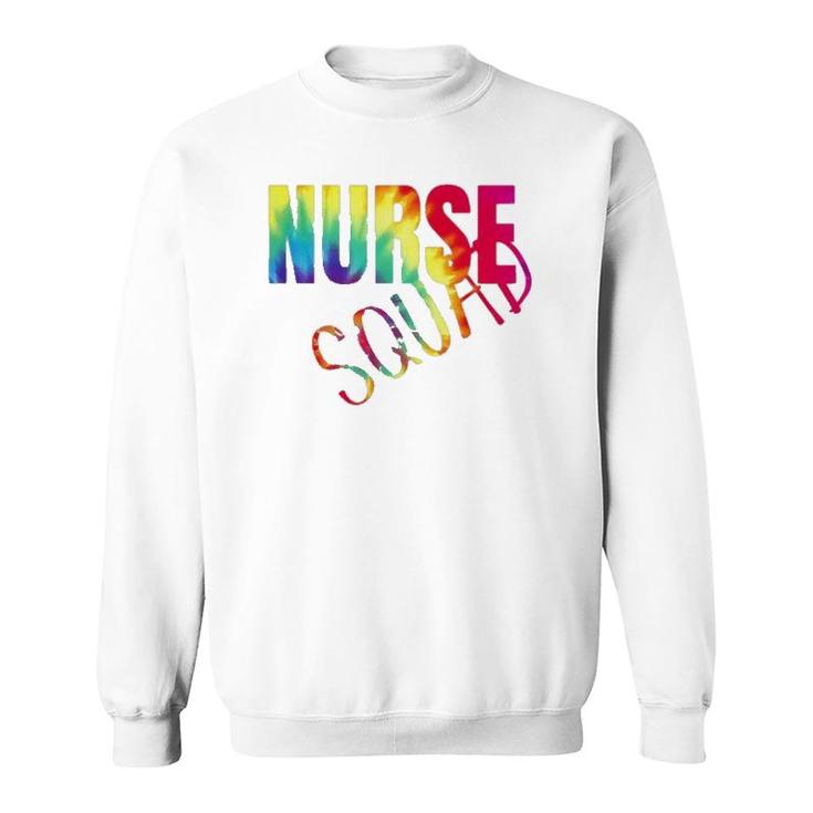 Nurse Squad Colorful Nurse Gift For Women Sweatshirt