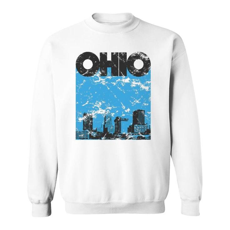 Ohio  Vintage 70S Style Skyline Sweatshirt