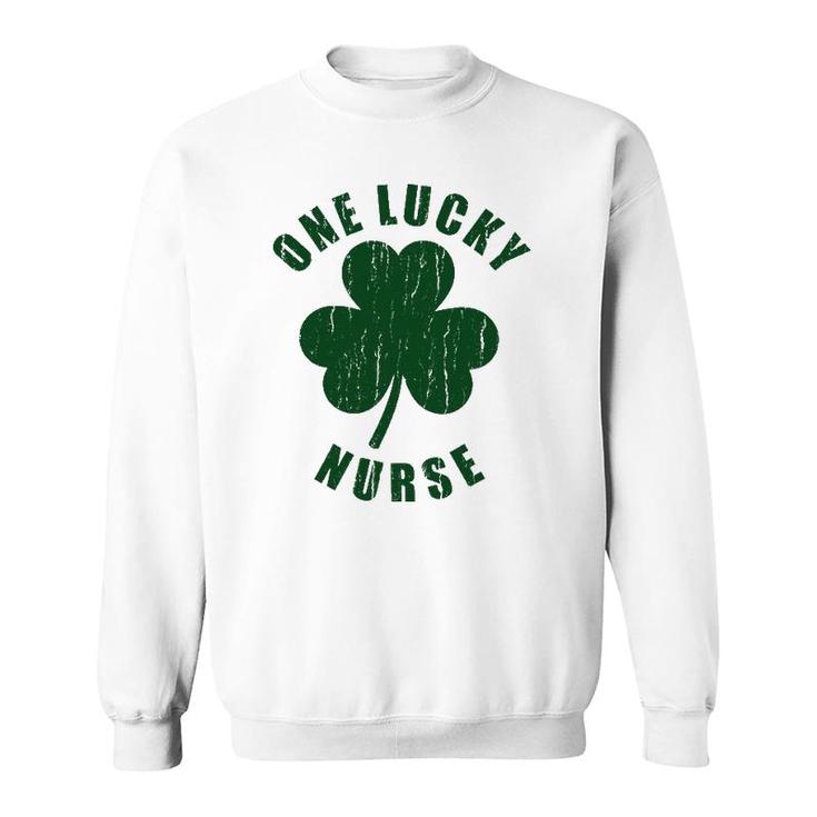 One Lucky Nurse Clover Happy St Patrick's Day  Sweatshirt