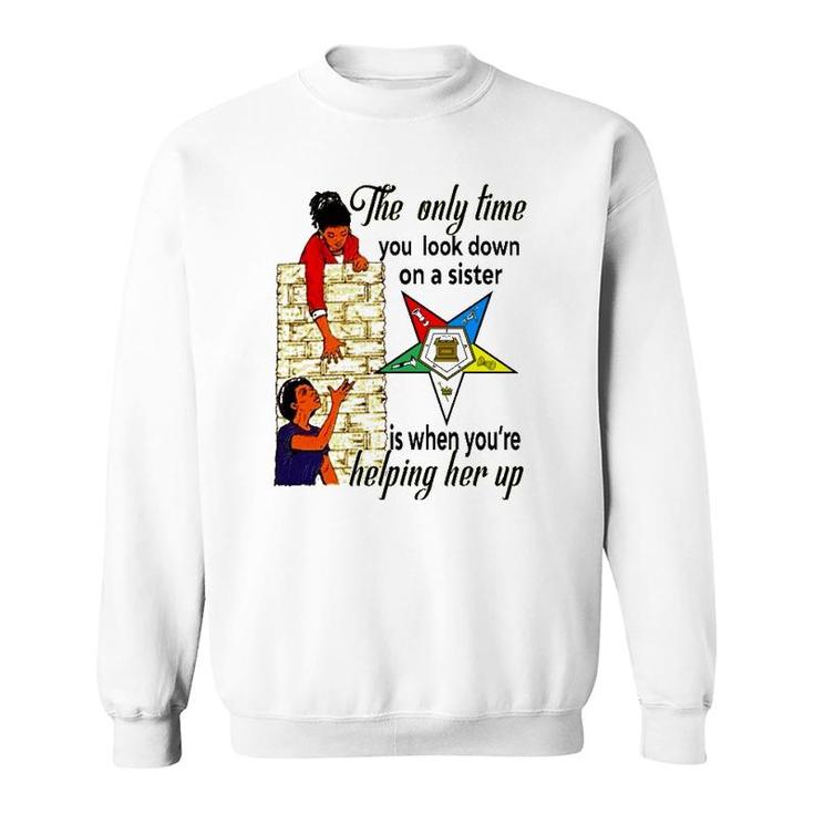 Order Of The Eastern Star Oes Ring Diva Sisters Of Color  Sweatshirt