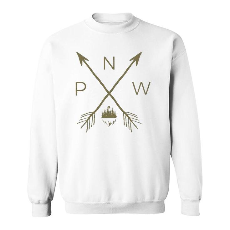 Pacific Northwest Mountain Cool Pnw Pacific Northwest Sweatshirt