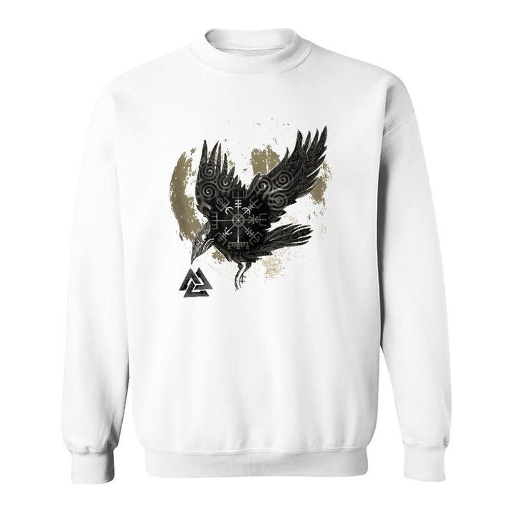 Pagan Raven Moon Viking  Sweatshirt