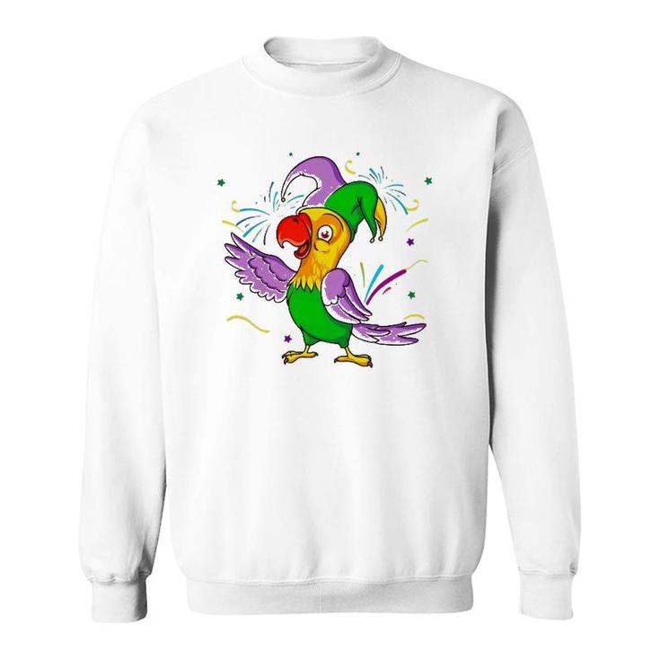 Parrot Mardi Gras Carnival Parade Bird Lover Costume Sweatshirt