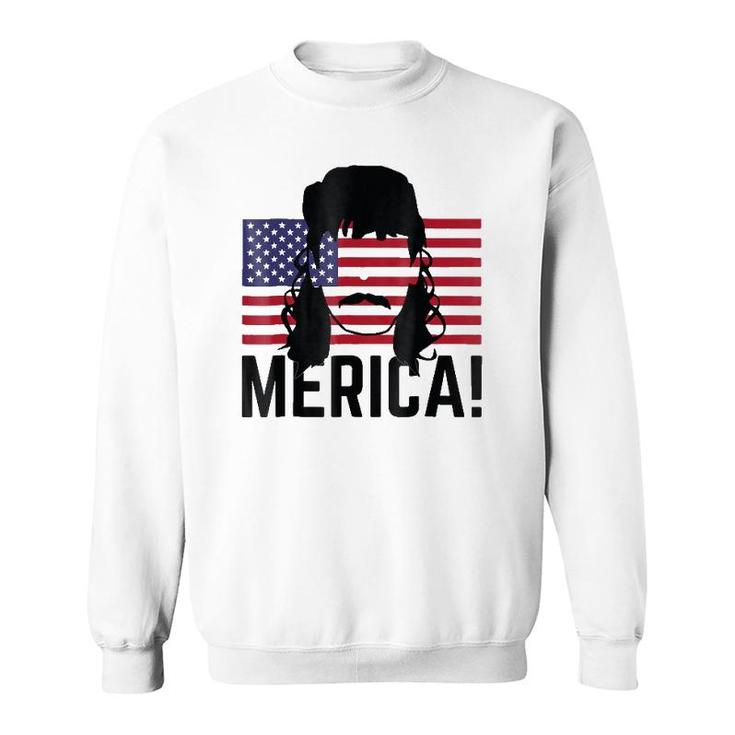 Patriotic Usa Mullet - 4Th 'Merica America Sweatshirt