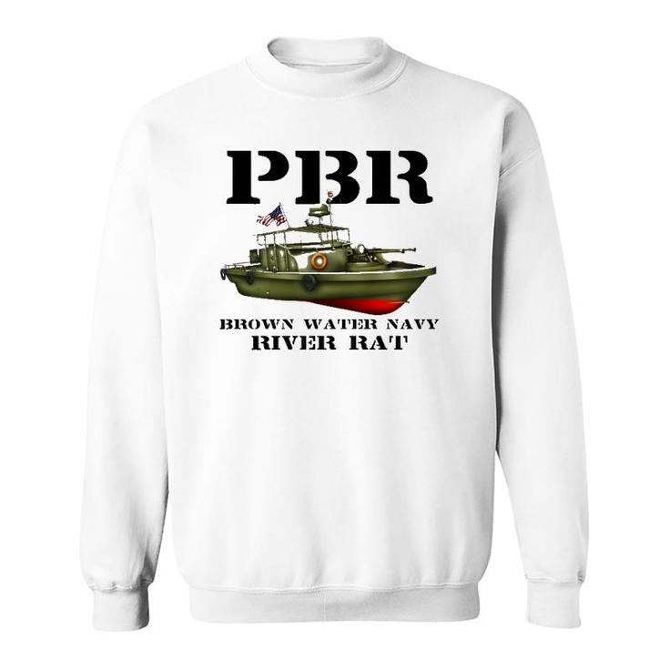 Pbr Brown Water Navy  Sweatshirt