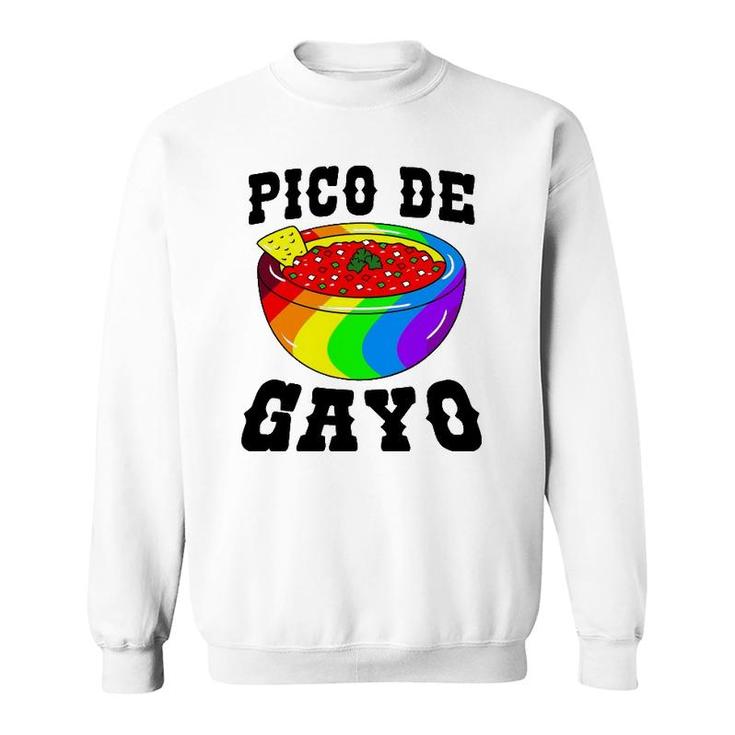 Pico De Gayo Rainbow Lgbt - Gay Pride Flag Salsa Sweatshirt