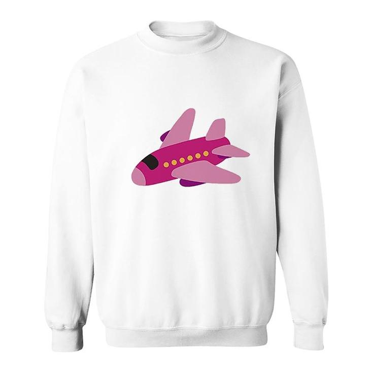 Pink Airplane Sweatshirt