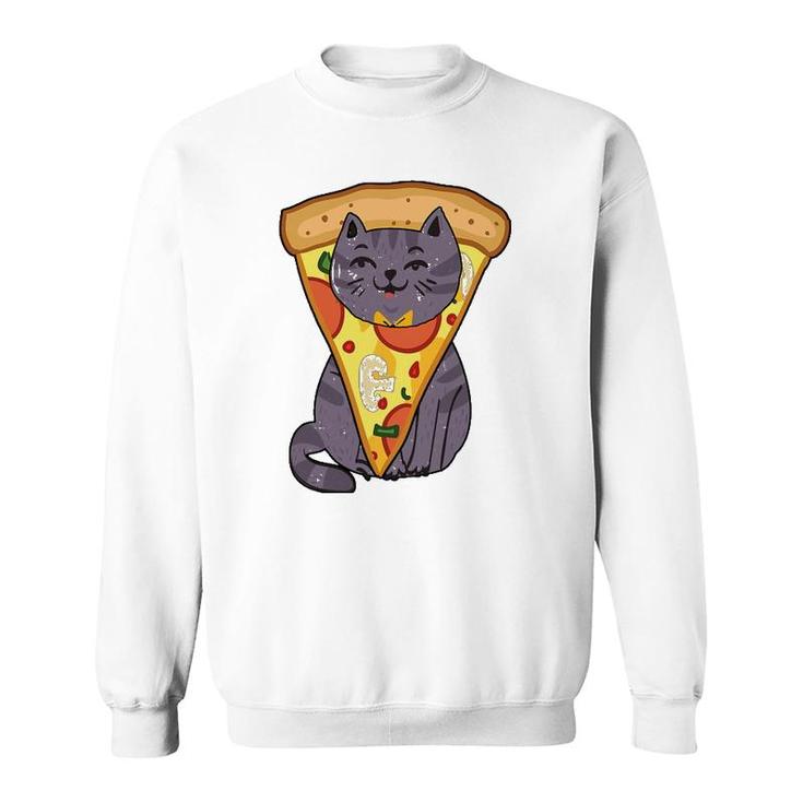 Pizza Cat Foodie Pet Lover Sweatshirt
