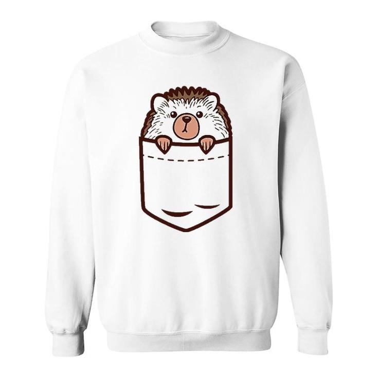 Pocket Baby Hedgehog Cute Pet Animal Lover Men Women Gift Sweatshirt