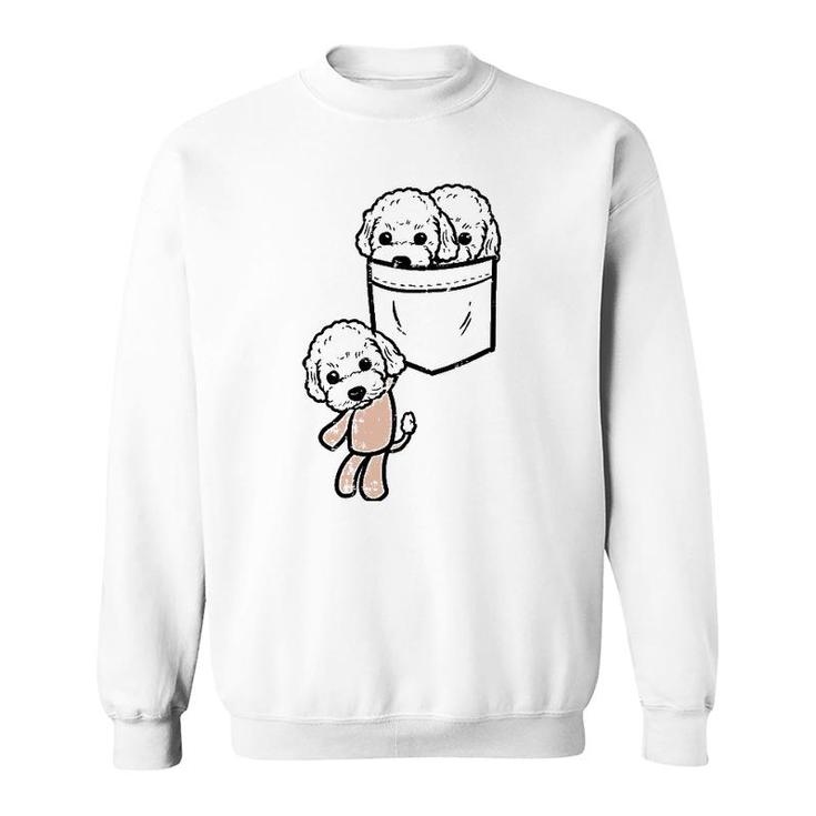 Poodles In Your Pocket Cute Animal Pet Dog Lover Owner Gift Sweatshirt
