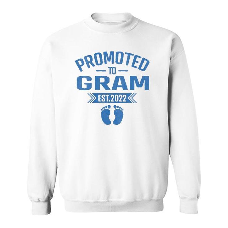 Promoted To Gram Est 2022 Mothers Day Grandma Gift For Women Sweatshirt