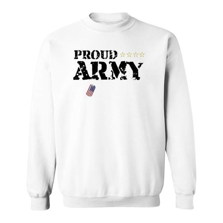 Proud US Army Mother American Military Family Mom Gift Sweatshirt