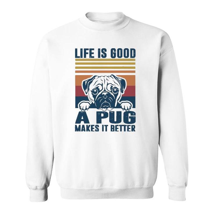 Pug Gifts For Pug Lovers Pug Mom Pug Dad Pug Dog Sweatshirt