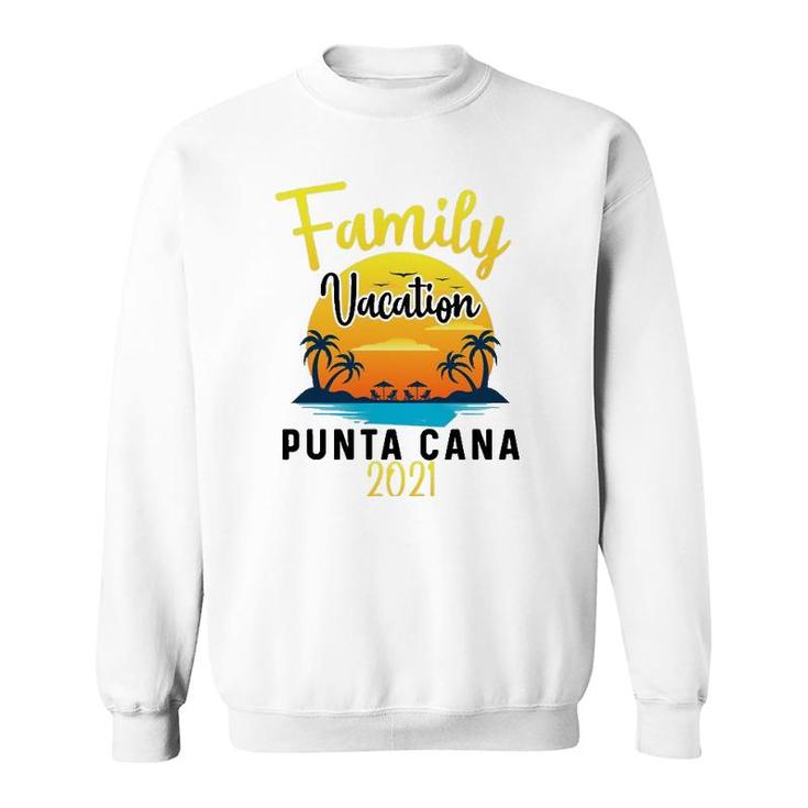 Punta Cana Family Vacation 2021 Matching Dominican Republic Sweatshirt