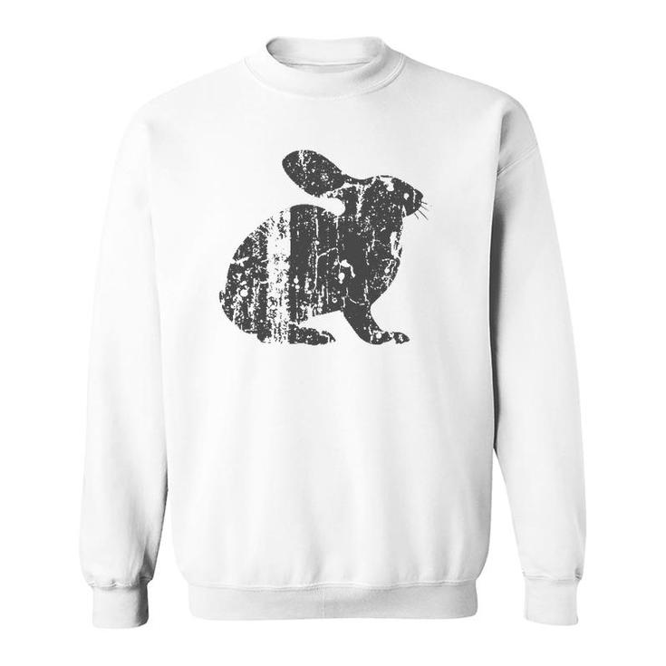 Rabbit Vintage Design Rabbit Print Sweatshirt