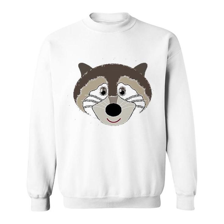 Raccoon Animal Face Sweatshirt
