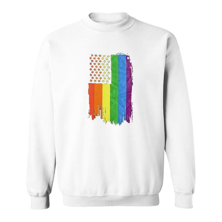 Rainbow Pride Flag Camo Lgbt Sweatshirt