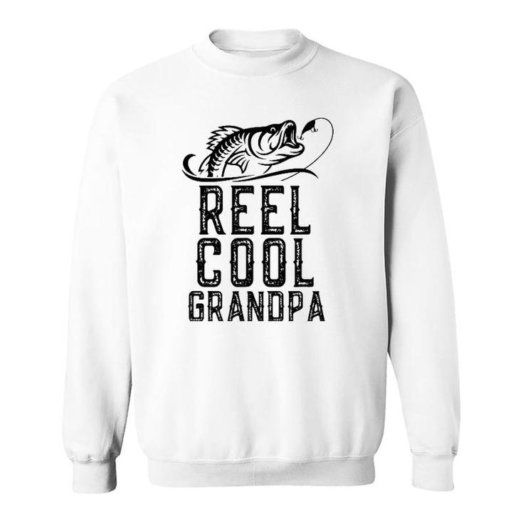 Reel Cool Grandpa Fishing Funny Christmas Father's Day Gift Sweatshirt