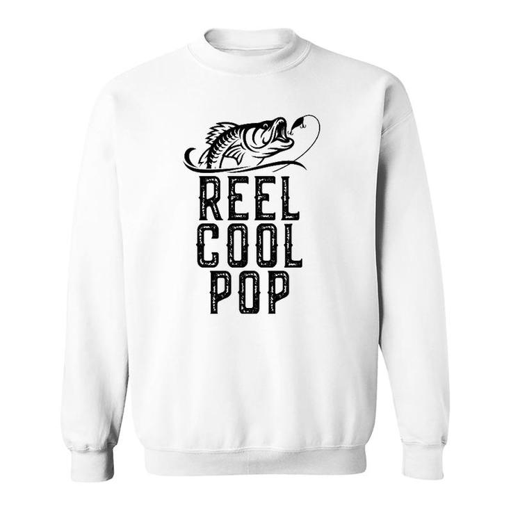 Reel Cool Pop Fishing Fisherman Gift Funny Grandpa Christmas Sweatshirt