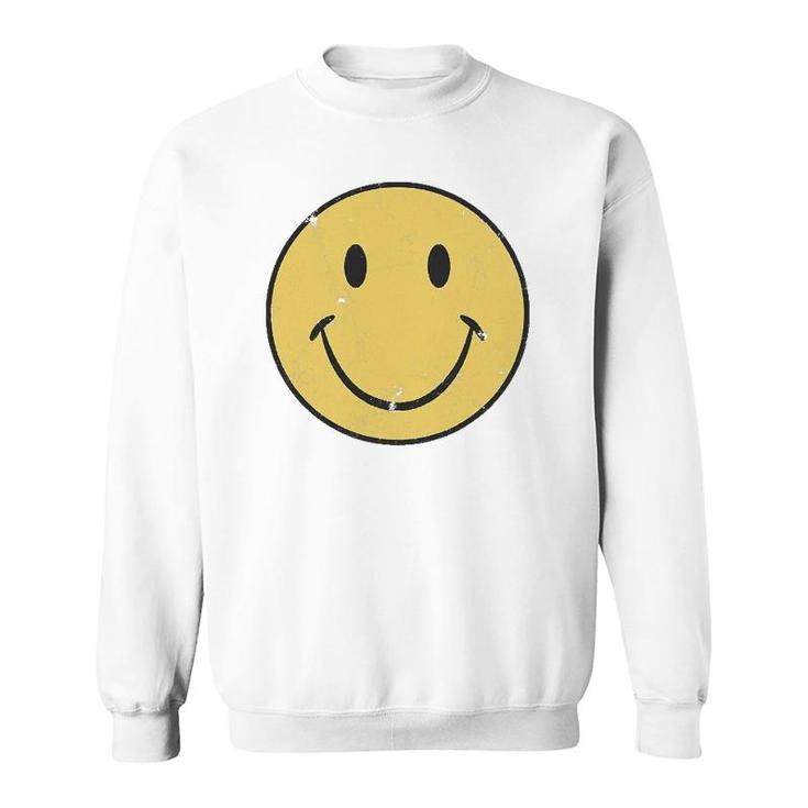 Retro 70'S Style Smile Face Sweatshirt
