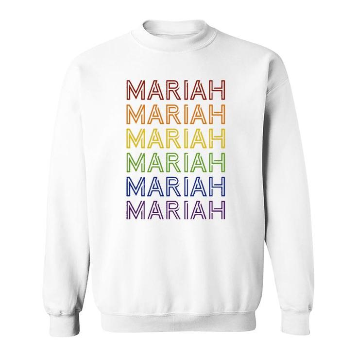 Retro Style Mariah Rainbow  Sweatshirt