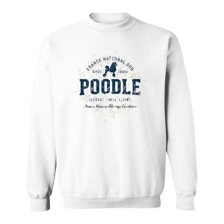 Retro Vintage Poodle  Sweatshirt