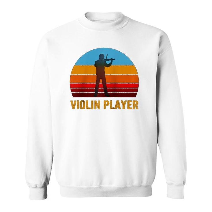 Retro Vintage Style Sunset Violin  Sweatshirt