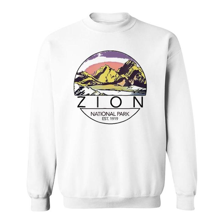 Retro Vintage Zion National Parks Tee Sweatshirt