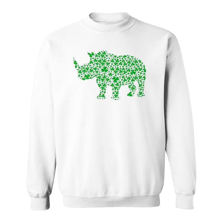 Rhino Lover Leprechaun Rhino St Patrick's Day Sweatshirt
