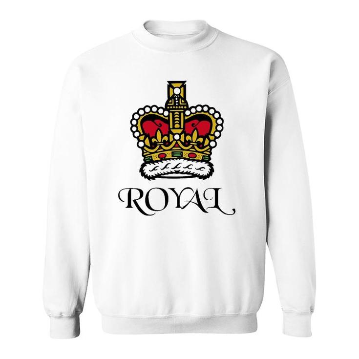 Royal Crown Of King Queen Sweatshirt