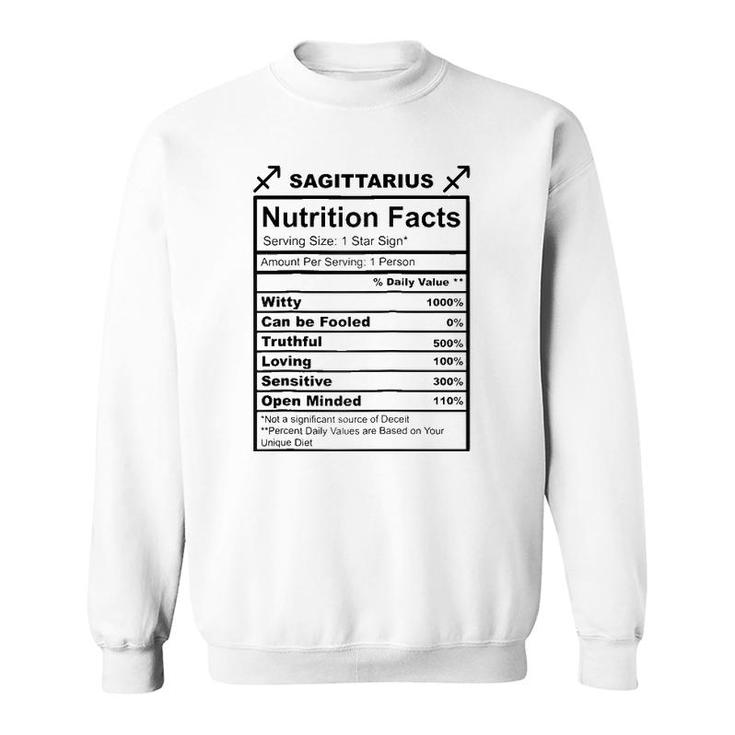 Sagittarius Zodiac Nutrition  Sweatshirt
