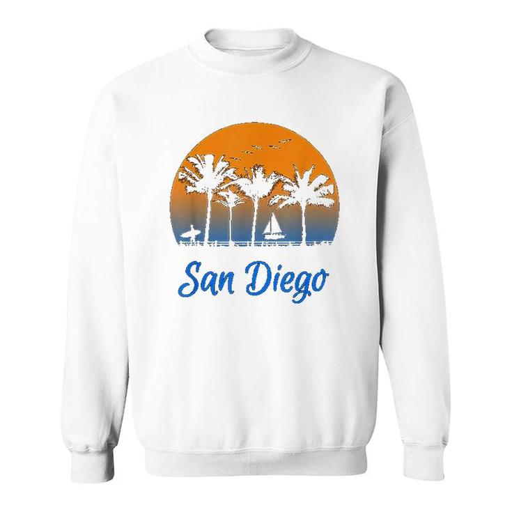 San Diego California Travel Surfing Gift Sweatshirt