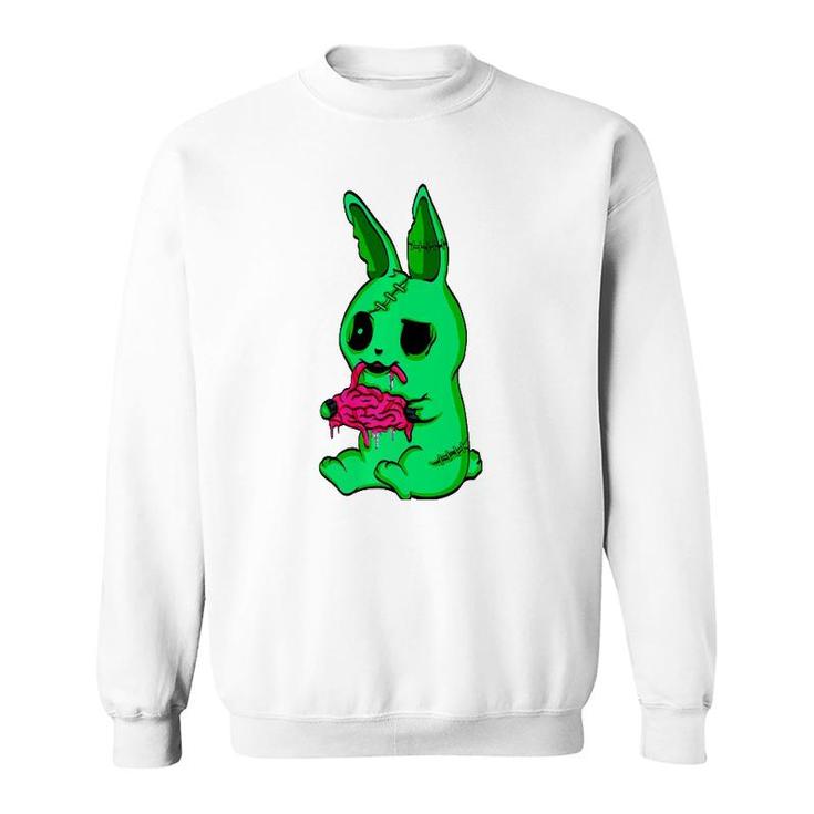 Scary Halloween  Easter Bunny Zombie Rabbit Sweatshirt