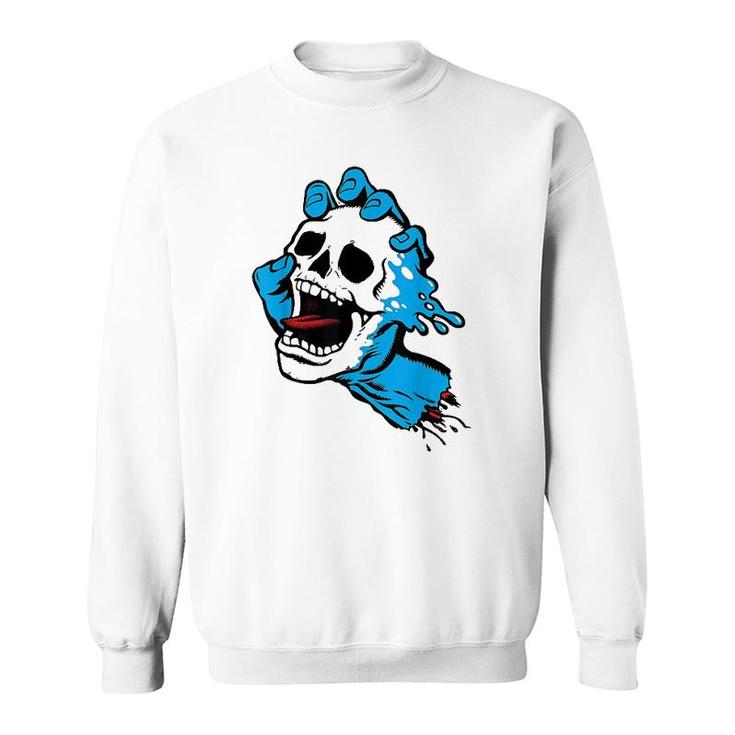 Screaming Skull Hand Sweatshirt