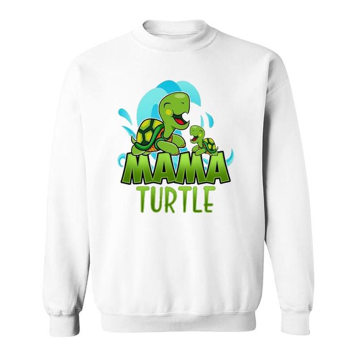 Sea Turtle Family Mama Child Mother Laughing Family Group Sweatshirt