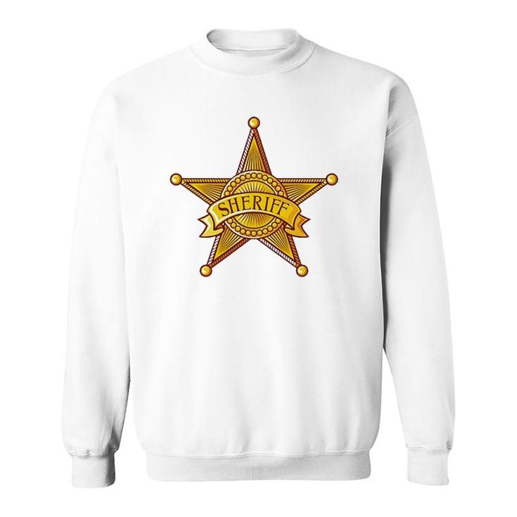 Sheriff Badge Uniforms Costume Gift Sweatshirt