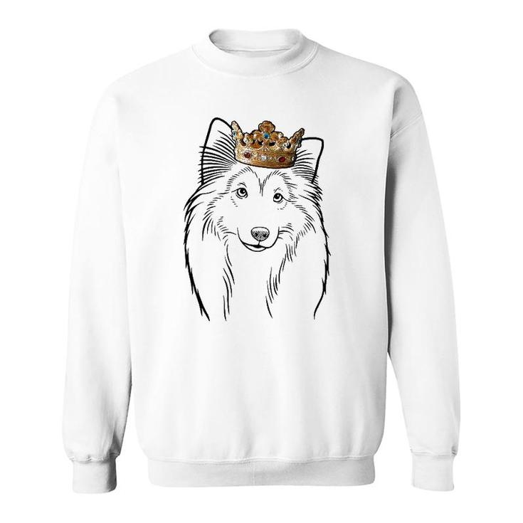 Shetland Sheepdog Wearing Crown Dog Lovers Gift Sweatshirt