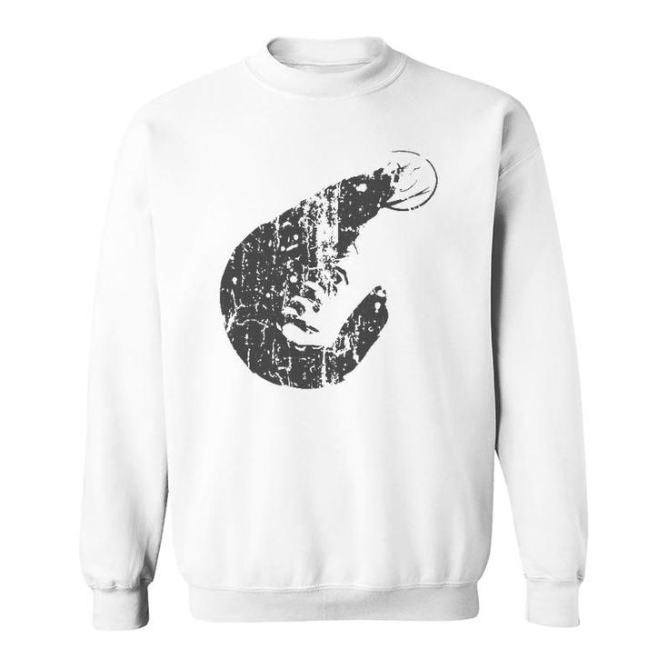 Shrimp Vintage Design - Shrimp Print  Sweatshirt