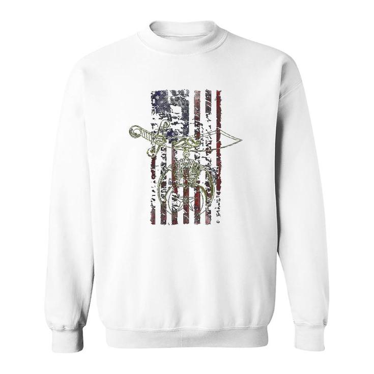 Shriner Masonic Patriotic American Flag Sweatshirt
