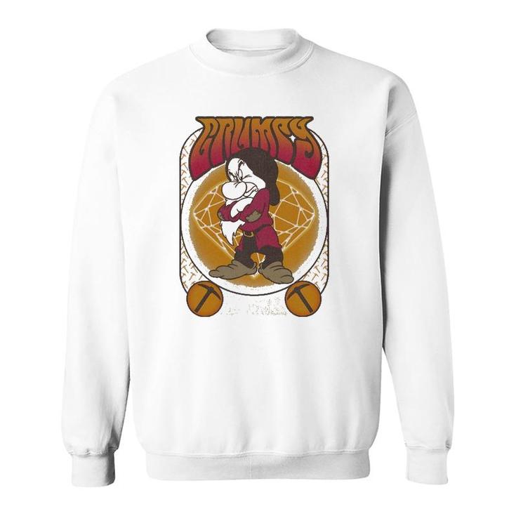 Snow White & The Seven Dwarfs Grumpy Seventies Poster Sweatshirt