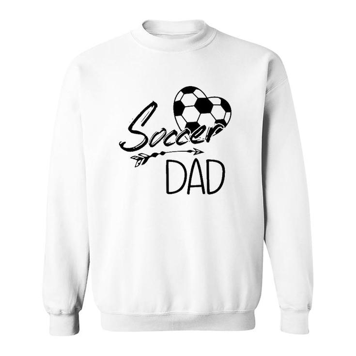 Soccer Dad Ball Heart Father's Day Sweatshirt