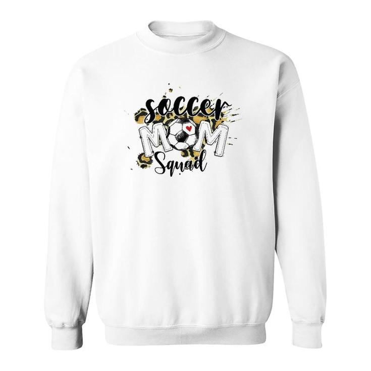 Soccer Mom Squad Mother's Day Leopard Sweatshirt