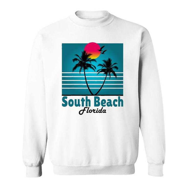 South Beach Miami Florida Seagulls Souvenirs Sweatshirt