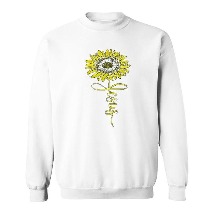 Southern Attitude Jesus Sunflower Sweatshirt