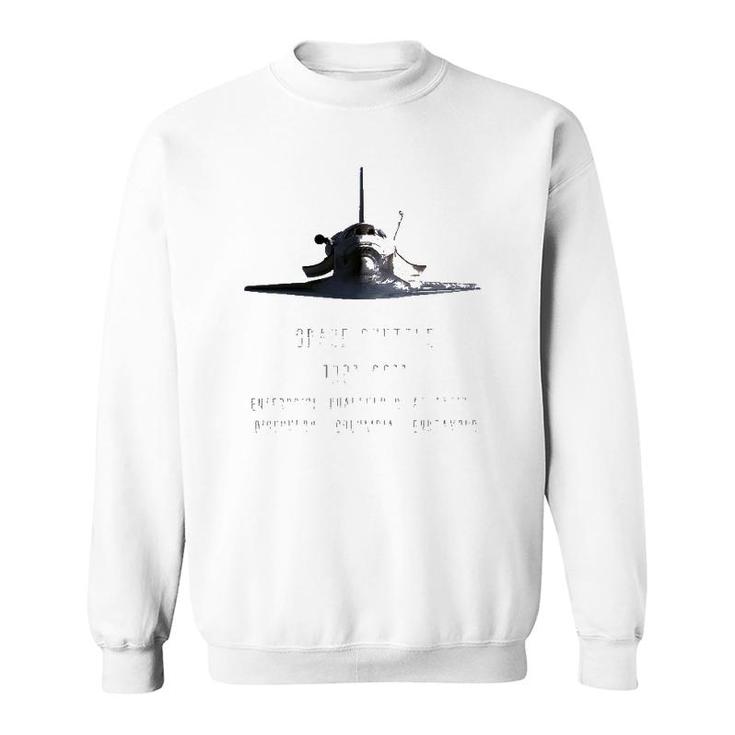 Space Shuttle 10Th Anniversary Last Flight 1981 2011 Ver2 Sweatshirt