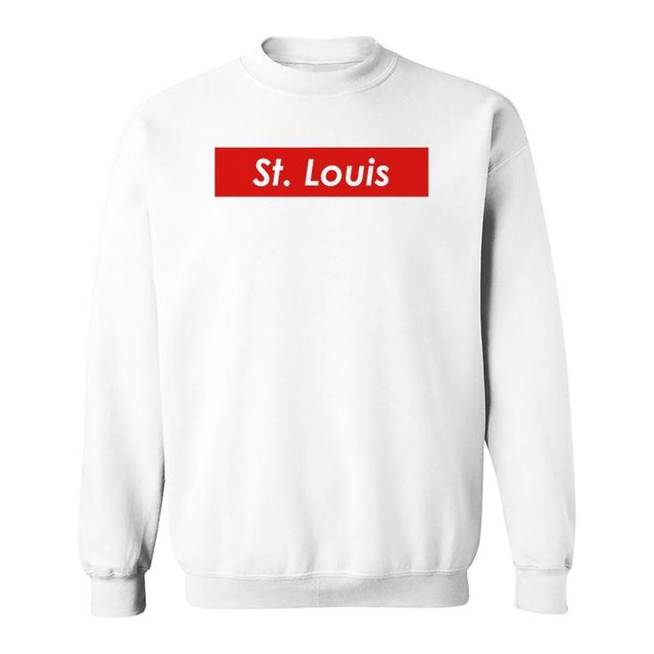 St Louis Missouri Red Box Sweatshirt